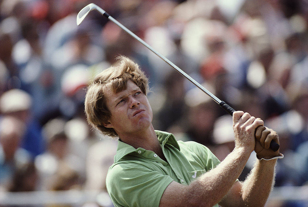 Tom Watson at The Open in 1977